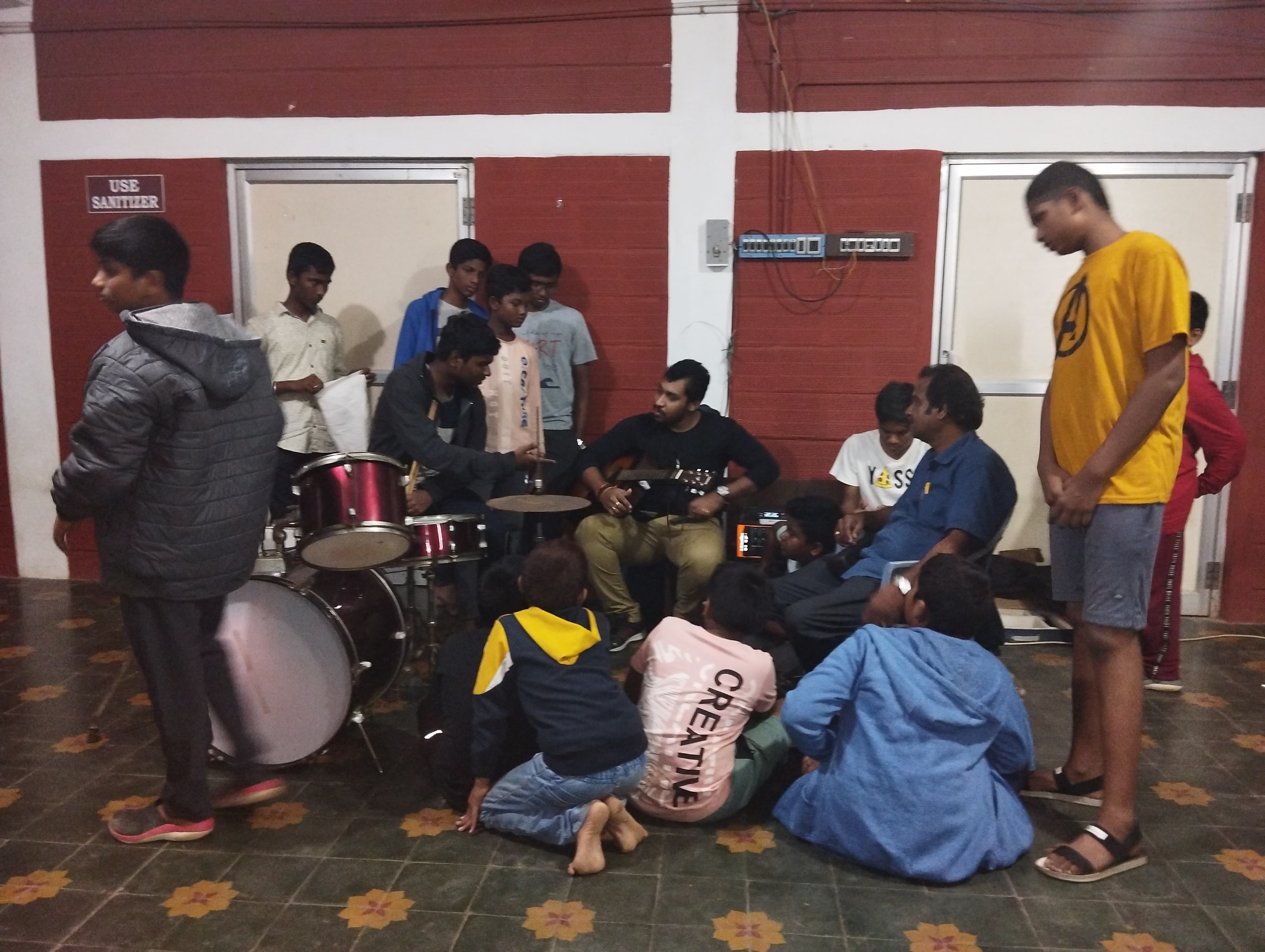 Music program performance at Aurochild School Cuddalore