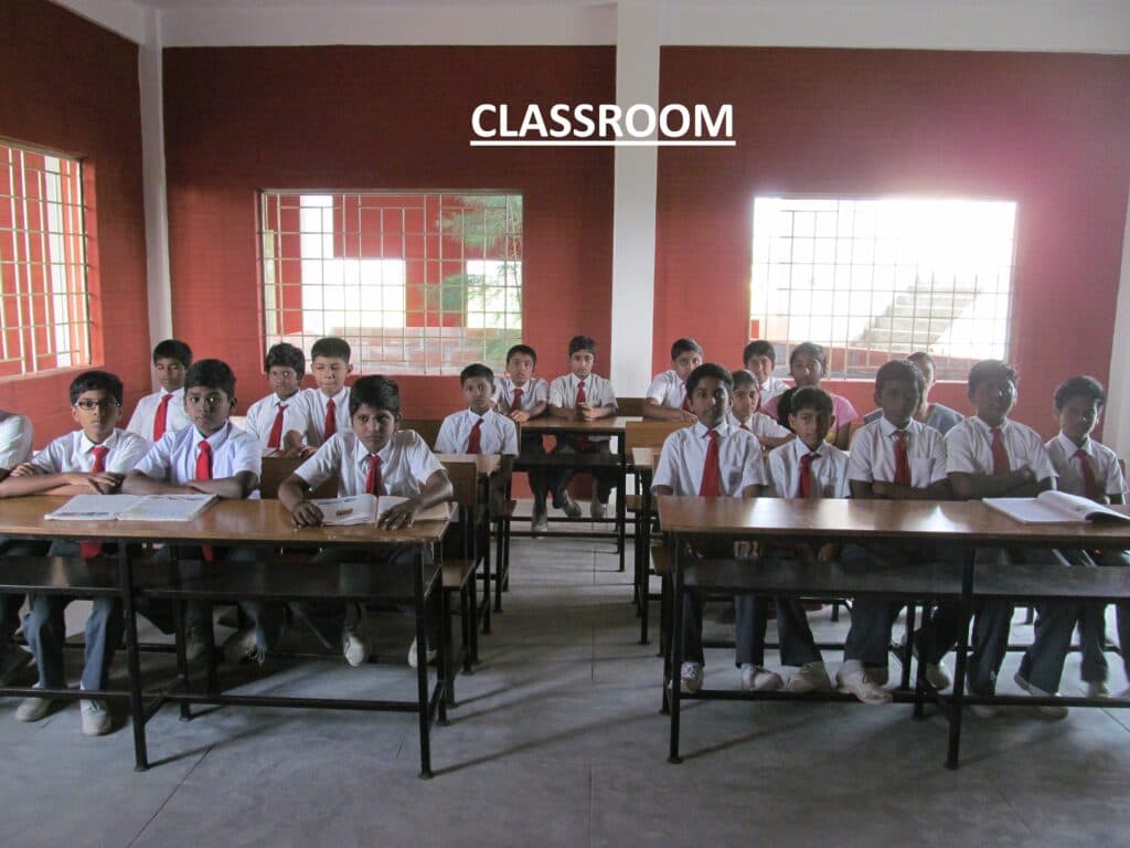 Classroom block at Aurochild CBSE school near Cuddalore