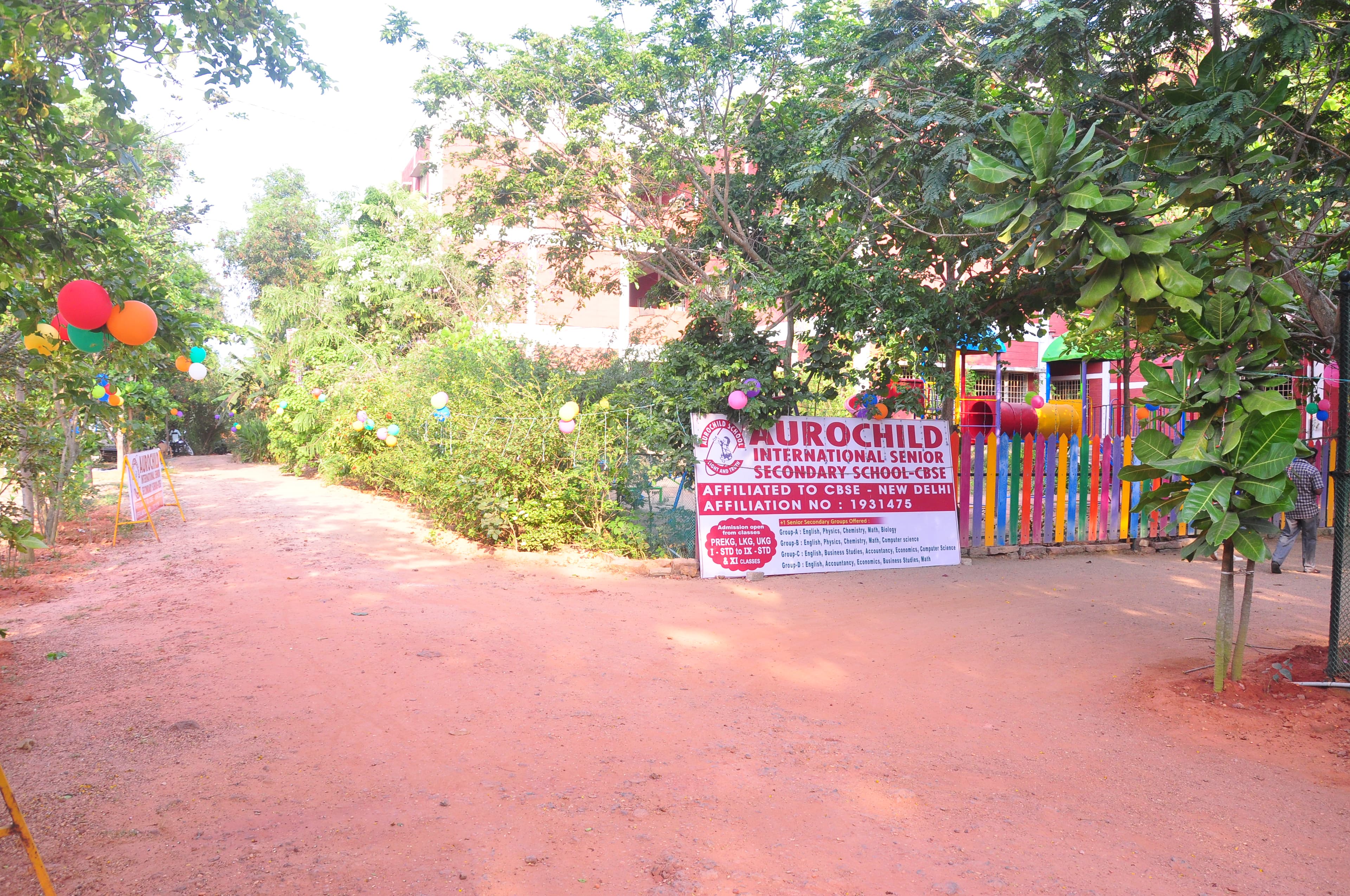 School entrance and front of Aurochild Cuddalore