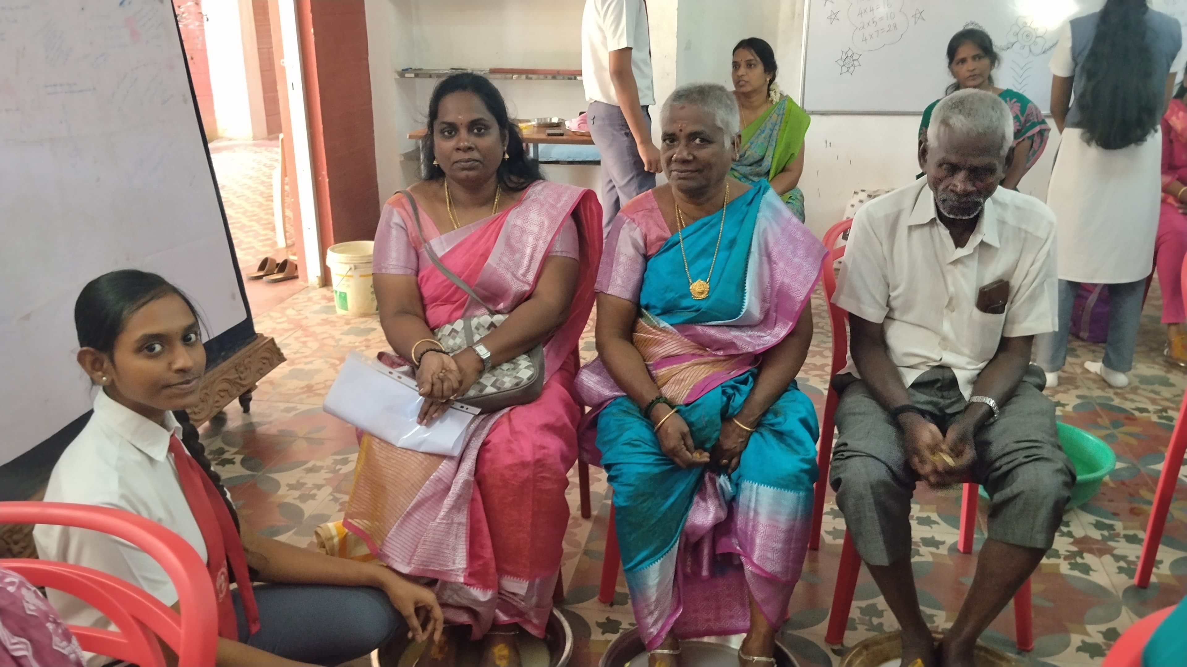 Grandparents welcome day at school at Aurochild School Cuddalore