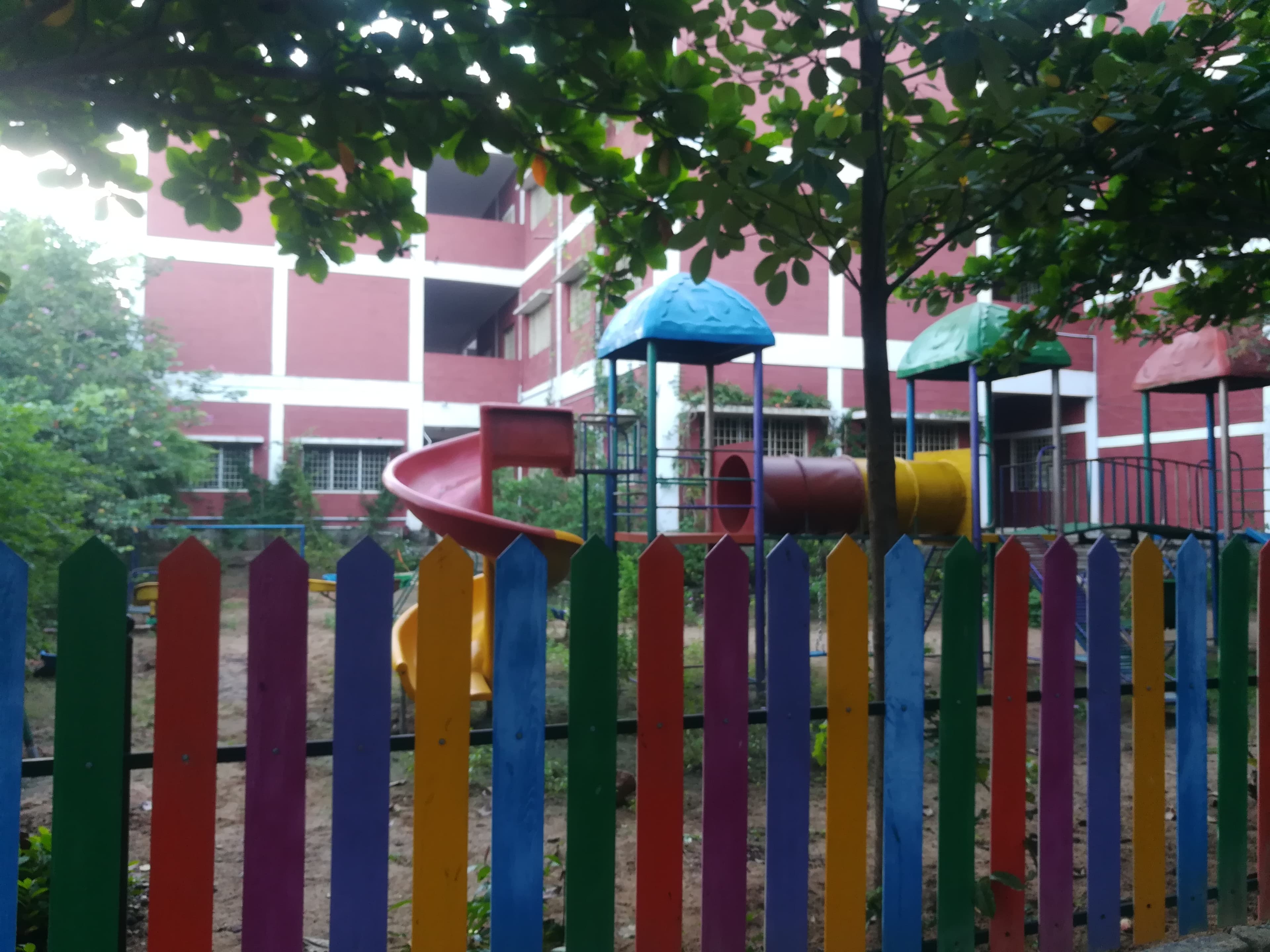 Play area at Aurochild School Cuddalore