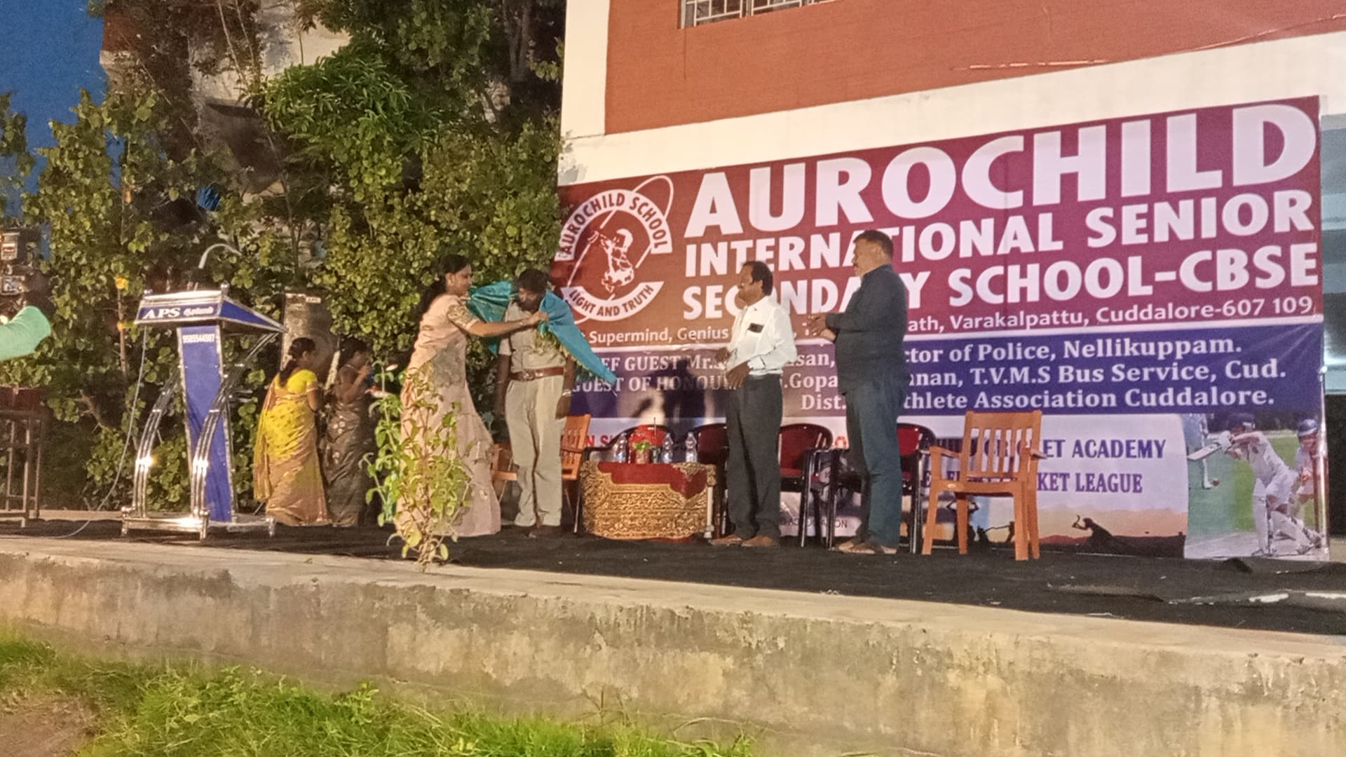 Belt ceremony at Aurochild School Cuddalore