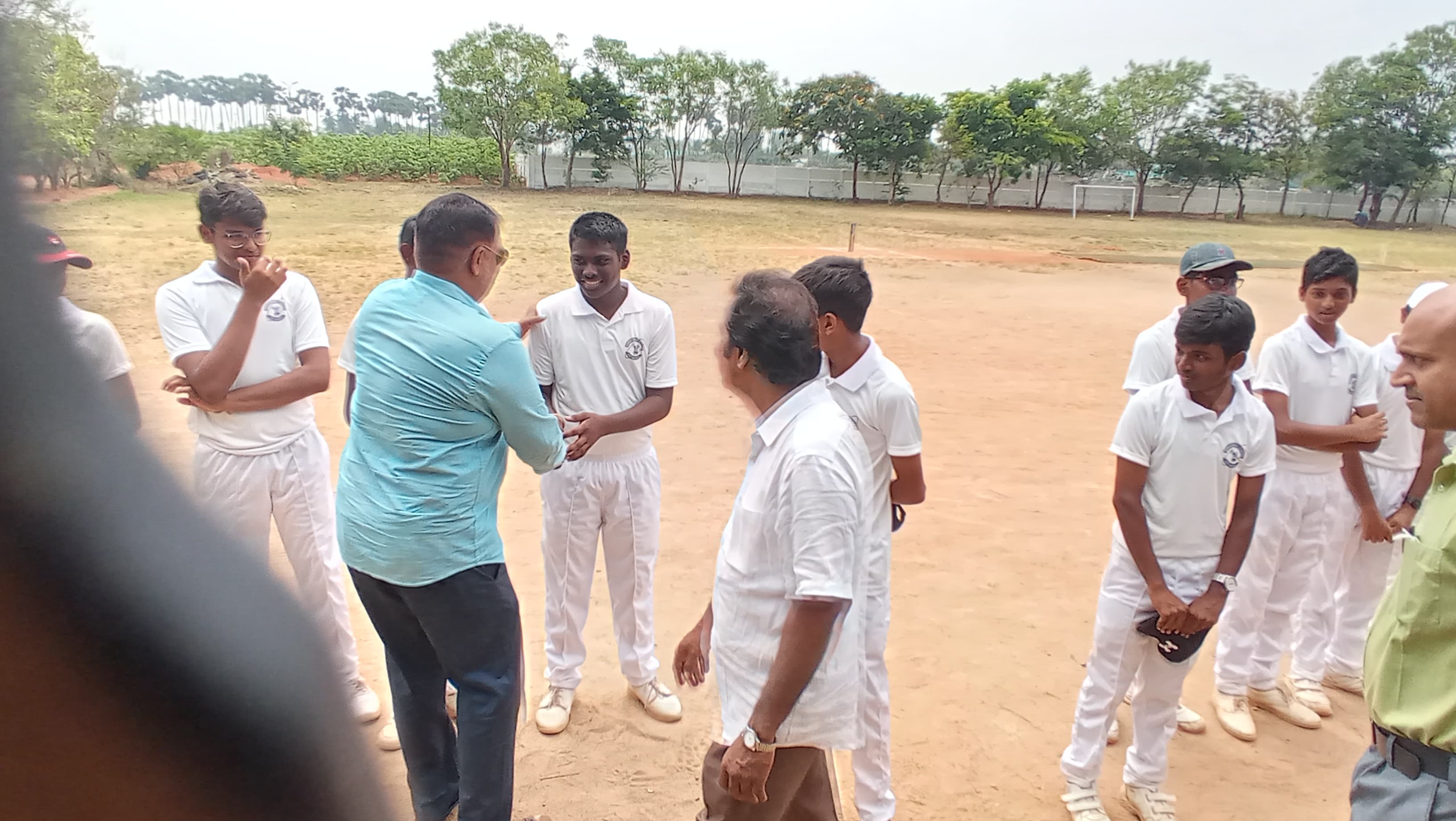 Cricket training at Aurochild School Cuddalore