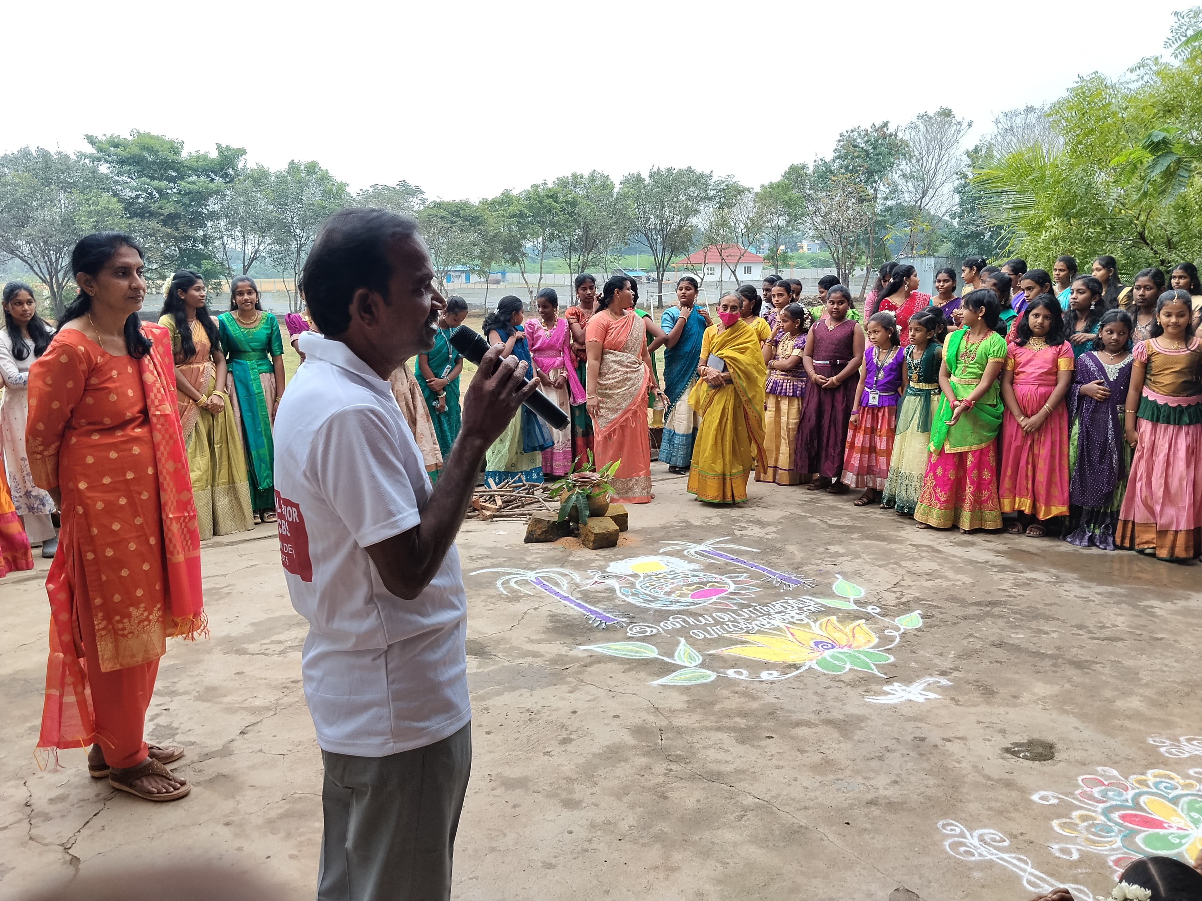 Students celebrating Pongal at Aurochild — cultural values, gratitude, and community togetherness