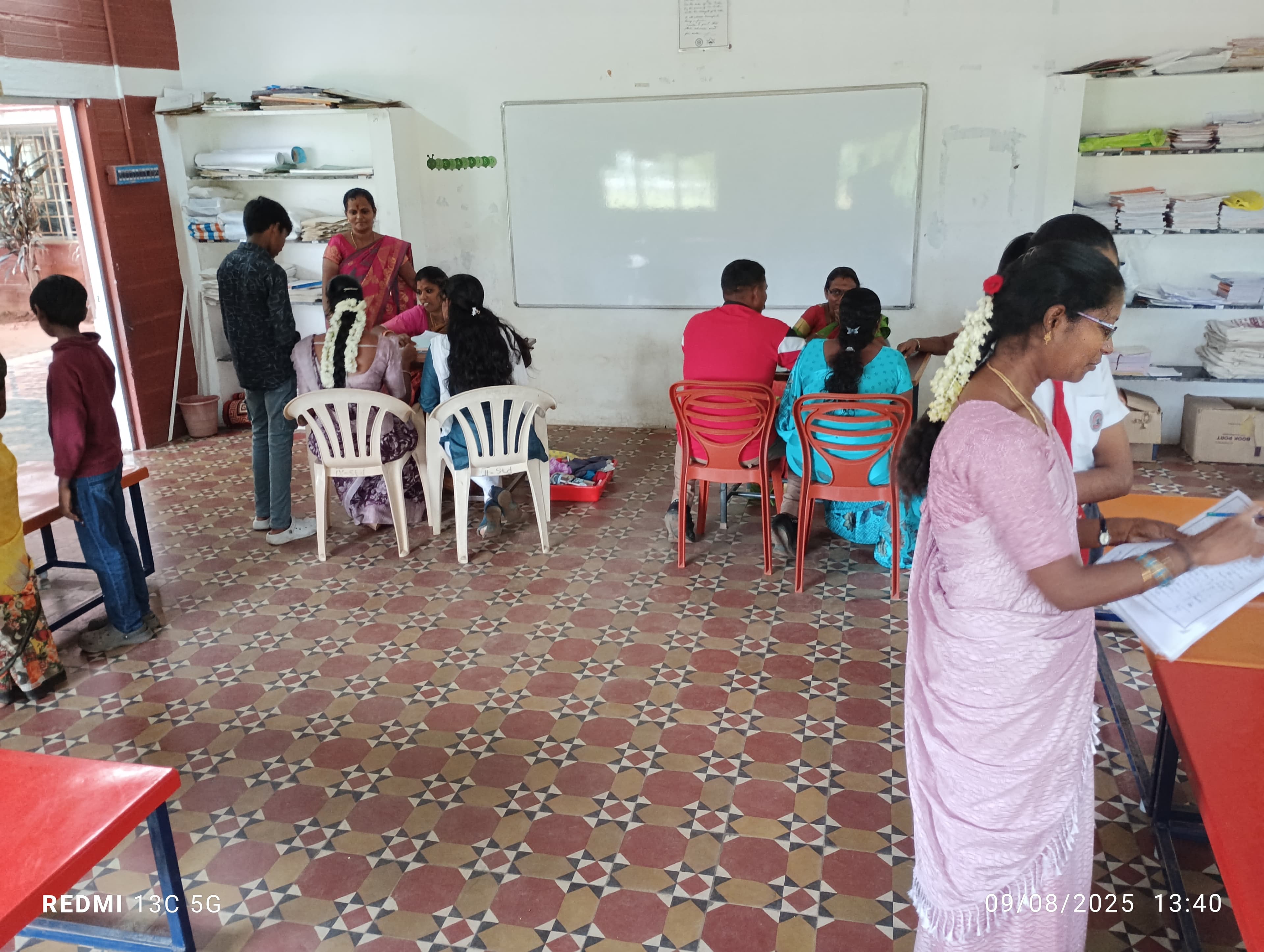 Mentor offering competitive exam guidance to a student